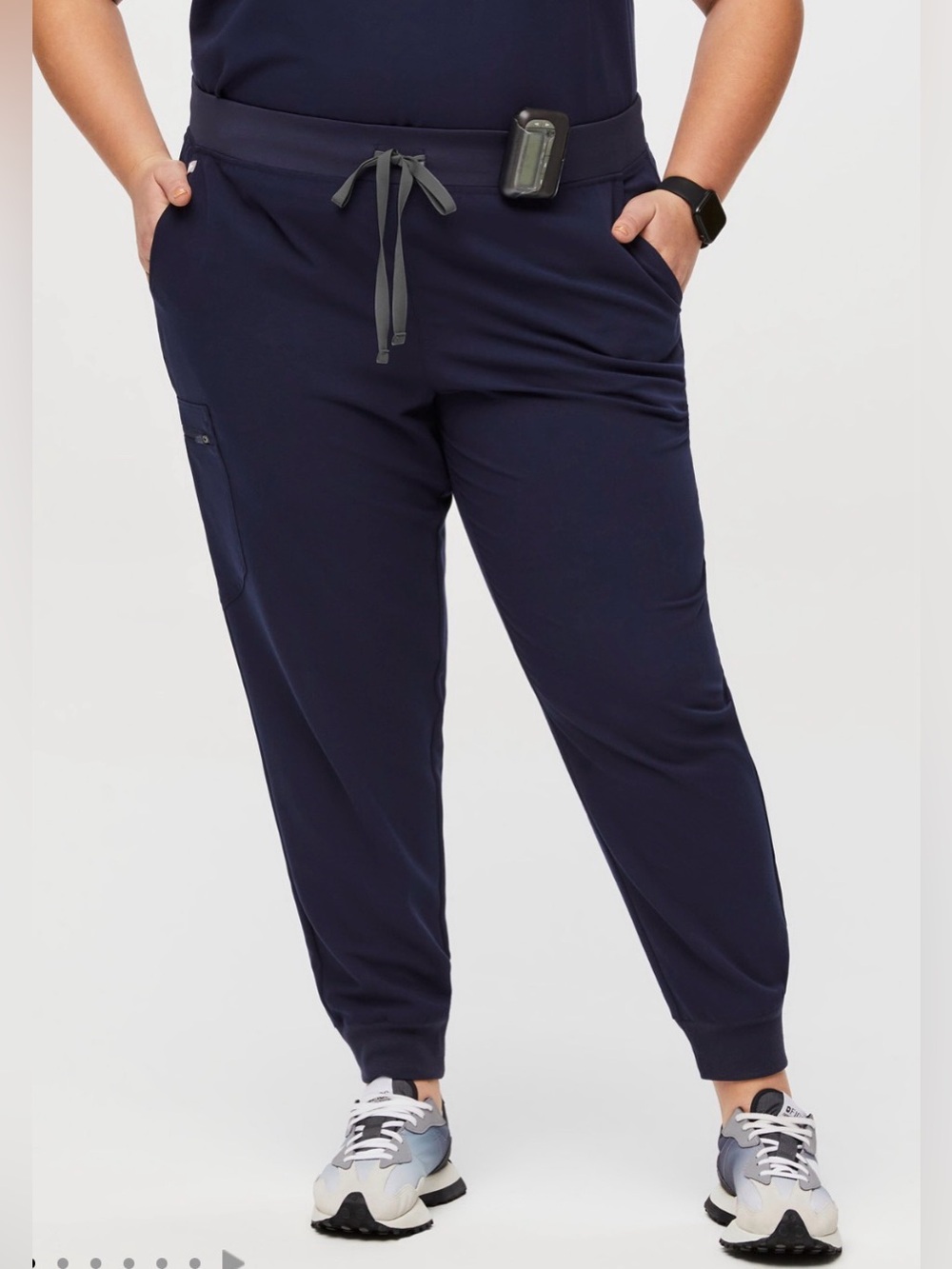 Figs Women’s Navy Blue Zamora Jogger Scrub Pants NEW 3X Petite
